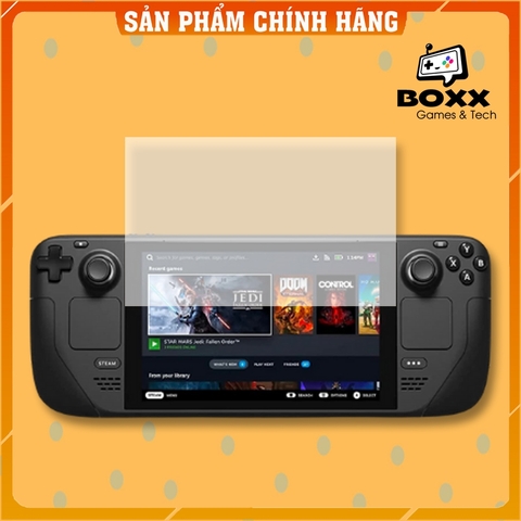 Kính cường lực cho Steam Deck, tấm dán màn hình Steam Deck chính hãng Skull & Co set 2 miếng