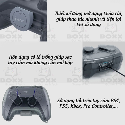 Hộp đựng bảo vệ tay cầm chơi game PS4, PS5, Xbox, Pro Controller