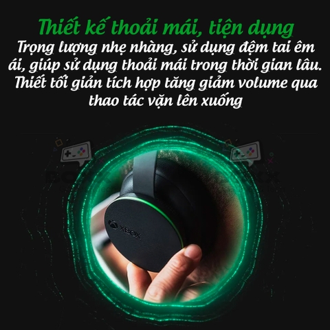 Tai Nghe Xbox Wireless Headset cho Xbox Series X, Xbox One S, Windows, Điện Thoại