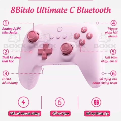 Tay cầm 8Bitdo Ultimate C Bluetooth Controller cho Nintendo Switch