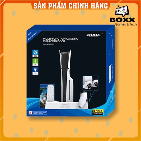 Đế tản nhiệt cho máy PS5 kèm dock sạc tay cầm, đế đứng làm mát cho máy PS5