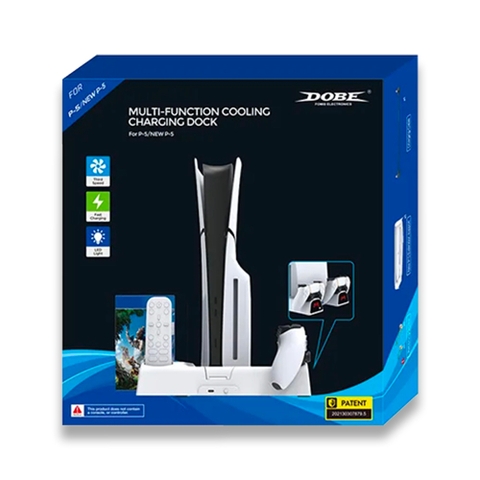 Đế tản nhiệt cho máy PS5 kèm dock sạc tay cầm, đế đứng làm mát cho máy PS5