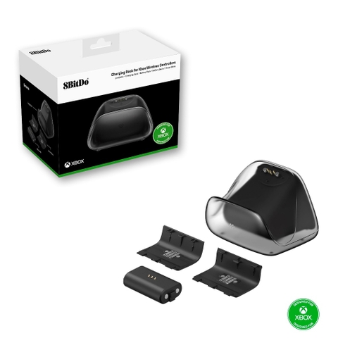 Dock sạc cho tay cầm Xbox One s, Xbox Series x kèm dock và pin chính hãng 8Bitdo, 8BitDo Charging Dock