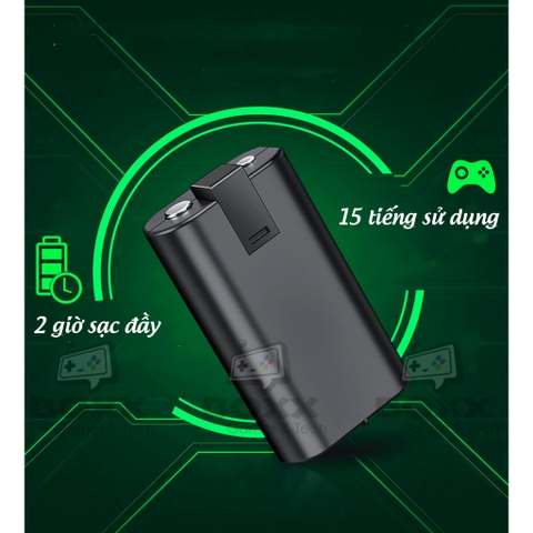 Pin sạc cho tay cầm Xbox One S, Xbox Series X bộ 2 viên pin 800mAh kèm dock sạc chính hãng Dobe