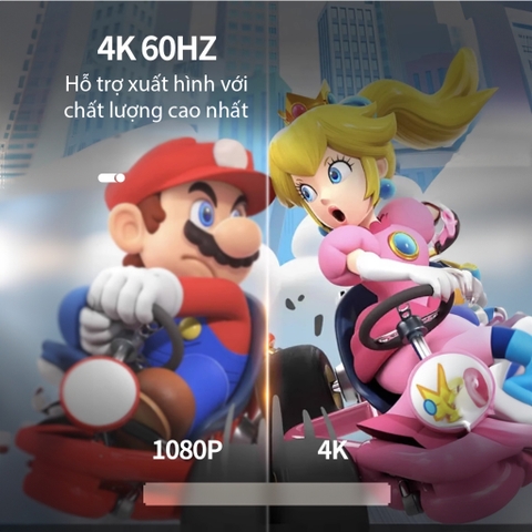 Bộ Sạc 65W + Dock chuyển HDMI Video, LAN cho Nintendo Switch, Steam Deck, ROG Ally chính hãng IINE