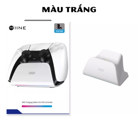 Dock Sạc cho Tay Cầm PS5 DualSense, Đế sạc tay cầm PlayStation 5 chính hãng IINE