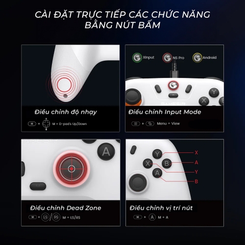 Tay cầm GameSir Nova Lite dùng cho PC, Nintendo Switch, Steam, Android, iOS kèm USB Receiver