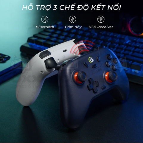 Tay cầm GameSir Nova Lite dùng cho PC, Nintendo Switch, Steam, Android, iOS kèm USB Receiver