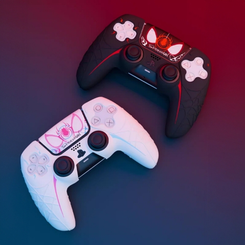 Bọc silicone Spider Man cho tay cầm PS5 Dualsense, ốp silicone cho tay cầm PS5 chính hãng GeekShare