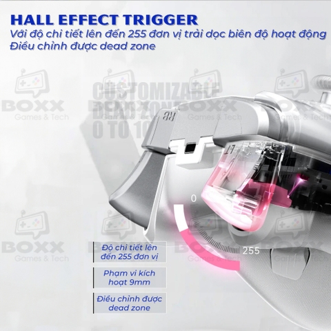 Tay cầm MACHENIKE G5 Pro Max Phím cơ, Analog Hall Effect, Macro kèm Dock Sạc cho Nintendo Switch, PC, Laptop, Steam Deck