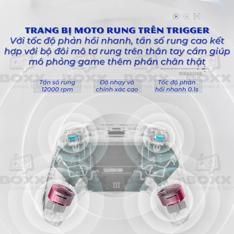 Tay cầm MACHENIKE G5 Pro Max Phím cơ, Analog Hall Effect, Macro kèm Dock Sạc cho Nintendo Switch, PC, Laptop, Steam Deck