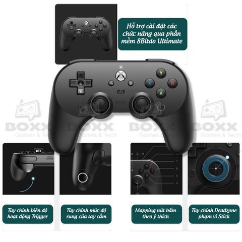 Tay cầm 8BitDo Pro 2 Wired Controller cho Windows 10, Xbox Series X, Xbox Series S, Xbox One