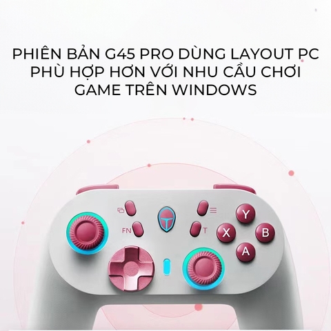 Tay Cầm ThundeRobot G45 Pro bản PC sử dụng phím cơ, Analog Hall Effect, Macro cho PC, Laptop, Điện Thoại