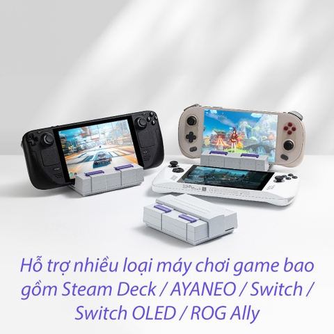 Dock xuất hình HDMI 7 In 1 Docking Station cho Steam Deck, AYANEO, ROG Ally chính hãng Gulikit