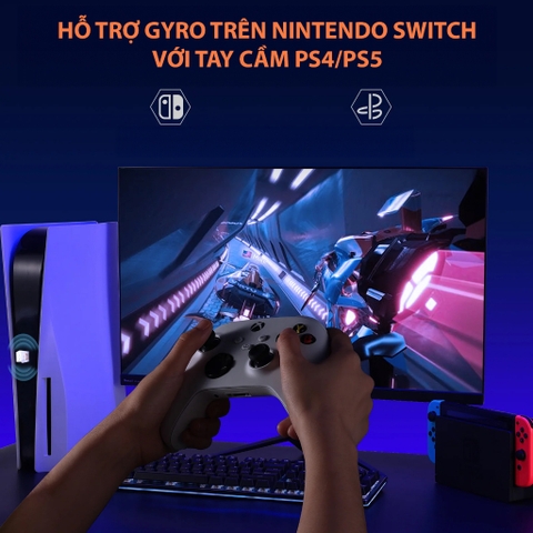 USB BIGBIG WON ADAPEX R100 Pro Wireless Adapter cho tay cầm Xbox One S, Xbox Series X, PS4, PS5, Pro Controller