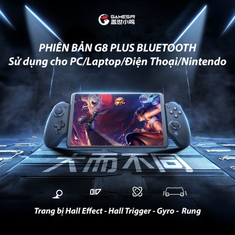 Tay Cầm GameSir G8 Plus cho Điện Thoại, Nintendo Switch, Máy Tính, GameSir G8 Plus Bluetooth
