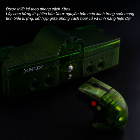 Chuột không dây 8BitDo Retro R8 Xbox Edition Wireless 4K Polling Rate, Micro Switches kèm dock sạc