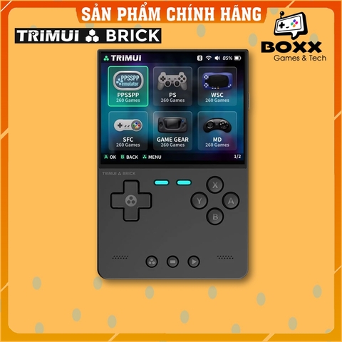 Máy chơi game cầm tay Trimui Brick Game Retro điện tử cổ điển NES, SNES, SFC, PSP, PS1, GB, NDS, N64