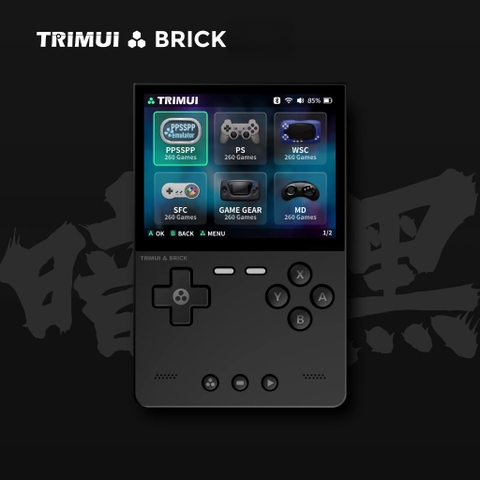 Máy chơi game cầm tay Trimui Brick Game Retro điện tử cổ điển NES, SNES, SFC, PSP, PS1, GB, NDS, N64
