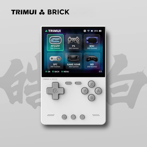 Máy chơi game cầm tay Trimui Brick Game Retro điện tử cổ điển NES, SNES, SFC, PSP, PS1, GB, NDS, N64