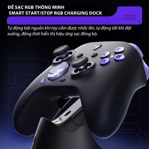 Tay Cầm Thunderobot G80 kèm Dock Sạc, Phím cơ, Polling Rate 1000Hz cho PC, Laptop, Steam Deck