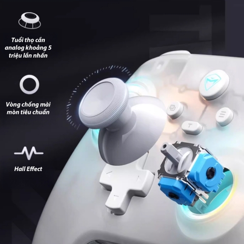 Tay cầm gaming MACHENIKE G3 V2 pin sạc tiện dụng
