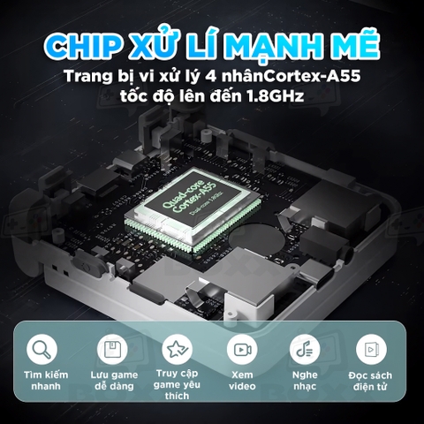 Máy chơi game cầm tay Miyoo Flip V2 Game Retro NES, SNES, SFC, PSP, PS1, GB, NDS, N64