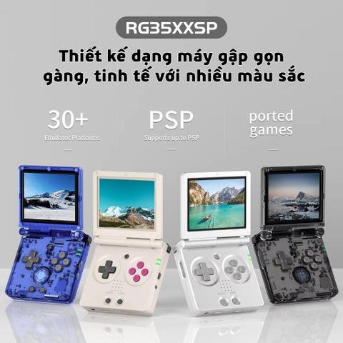 Máy chơi game cầm tay ANBERNIC RG35XXSP Game Retro điện tử cổ điển NES, SNES, SFC, PSP, PS1, GB, NDS, N64