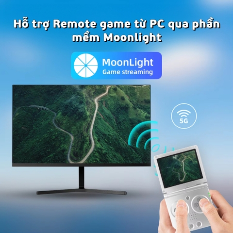 Máy chơi game cầm tay ANBERNIC RG35XXSP Game Retro điện tử cổ điển NES, SNES, SFC, PSP, PS1, GB, NDS, N64