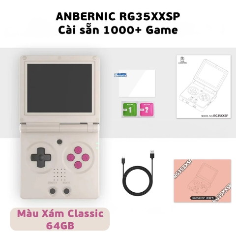 Máy chơi game cầm tay ANBERNIC RG35XXSP Game Retro điện tử cổ điển NES, SNES, SFC, PSP, PS1, GB, NDS, N64