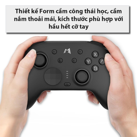 Tay cầm Mobapad N1 HD Liquid Silicone Buttons, Hall Effect, Macro cho Nintendo Switch, Windows