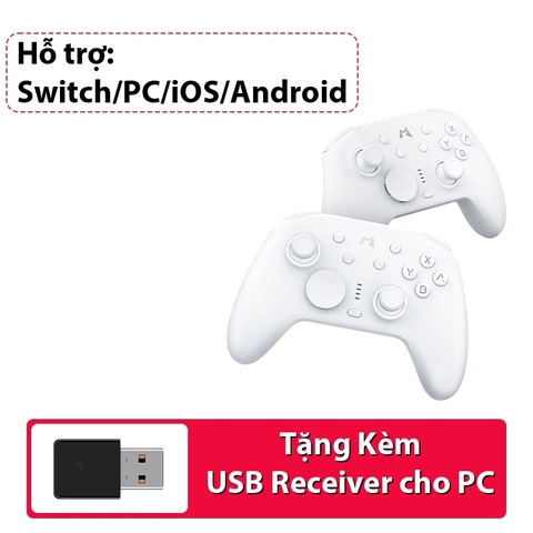 Tay cầm Mobapad N1 HD Liquid Silicone Buttons, Hall Effect, Macro cho Nintendo Switch, Windows