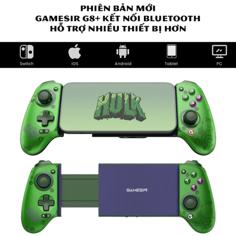 Tay Cầm GameSir G8 Plus cho Điện Thoại, Nintendo Switch, Máy Tính, GameSir G8 Plus Bluetooth