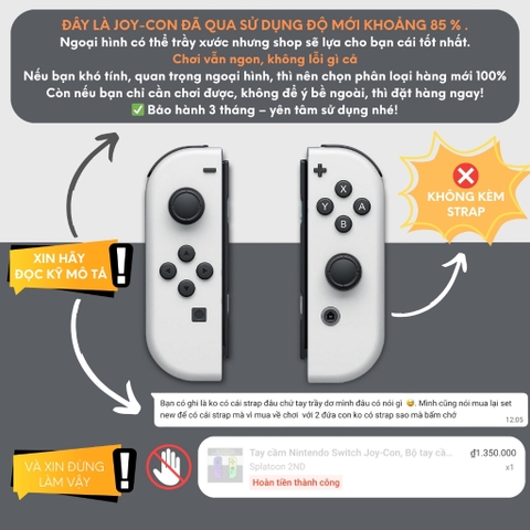 Tay cầm Nintendo Switch Joy-Con, Bộ tay cầm Joy Con chính hãng