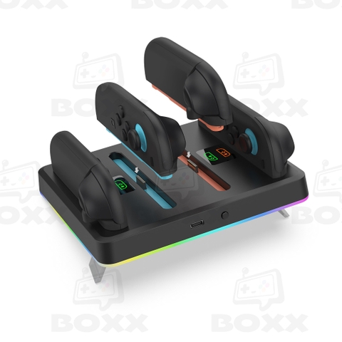 Đế sạc Joy Con Nintendo Switch 2, Đế sạc nhanh cho 4 Joy-Con máy Nintendo Switch 2