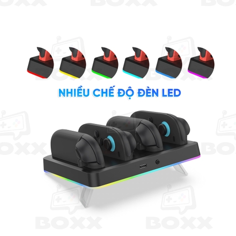 Đế sạc Joy Con Nintendo Switch 2, Đế sạc nhanh cho 4 Joy-Con máy Nintendo Switch 2