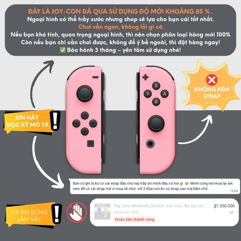 Tay cầm Nintendo Switch Joy-Con, Bộ tay cầm Joy Con chính hãng