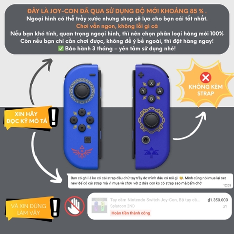 Tay cầm Nintendo Switch Joy-Con, Bộ tay cầm Joy Con chính hãng