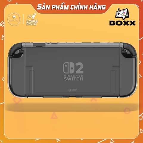 Case trong suốt chính hãng Skull & Co cho Nintendo Switch 2, Ốp trong suốt cho Nintendo Switch 2