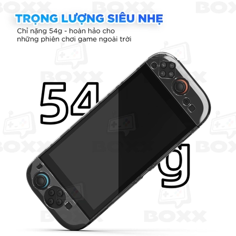 Case trong suốt chính hãng Skull & Co cho Nintendo Switch 2, Ốp trong suốt cho Nintendo Switch 2