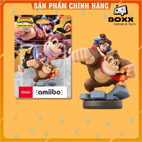 Mô hình Amiibo Donkey Kong and Pauline: Donkey Kong Bananza Series chính hãng Nintendo