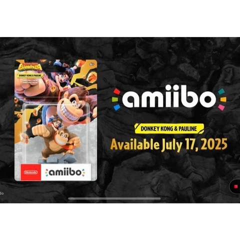 Mô hình Amiibo Donkey Kong and Pauline: Donkey Kong Bananza Series chính hãng Nintendo