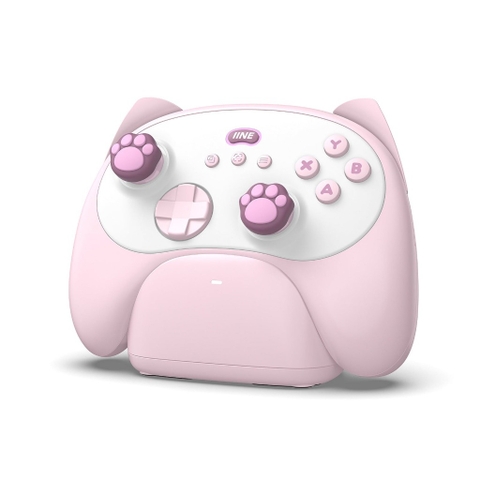 Tay cầm IINE Meow Kitten Controller kèm dock sạc cho Nintendo Switch, Máy Tính