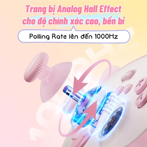 Tay cầm IINE Meow Kitten Controller kèm dock sạc cho Nintendo Switch, Máy Tính