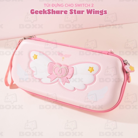 Túi đựng Máy Nintendo Switch 2 Chính Hãng GeekShare, GeekShare Star Wings Carrying Case for Switch 2