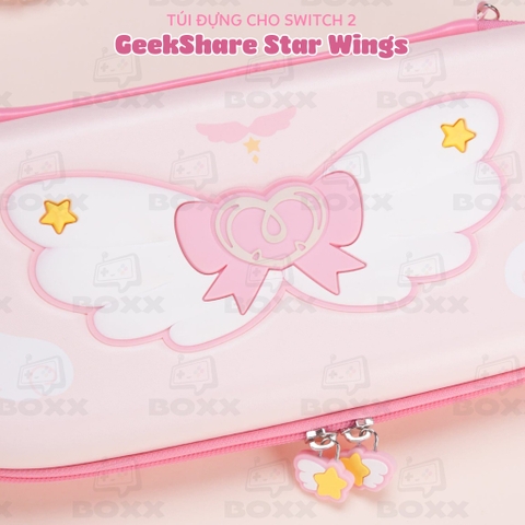 Túi đựng Máy Nintendo Switch 2 Chính Hãng GeekShare, GeekShare Star Wings Carrying Case for Switch 2