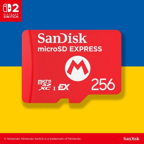 Thẻ Nhớ Sandisk microSD Express Card 256GB cho Nintendo Switch 2