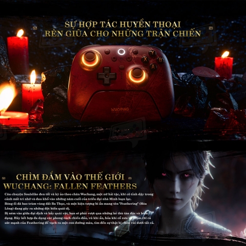 Tay cầm 8BitDo Ultimate 2 Wireless Controller phiên bản WUCHANG: Fallen Feathers