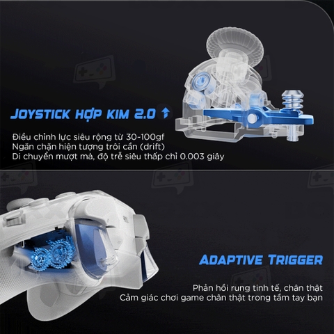 Tay cầm Flydigi Apex 5 hỗ trợ Macro, Phím Cơ, Polling Rate 1000Hz cho Nintendo Switch, PC, Laptop