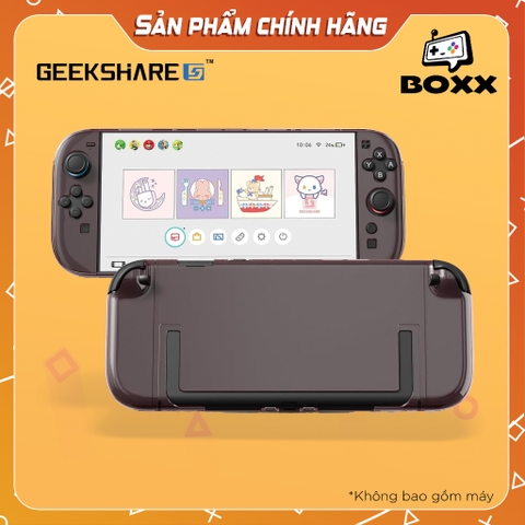 Case trong suốt chính hãng GeekShare cho Nintendo Switch 2, Ốp trong suốt cho Nintendo Switch 2